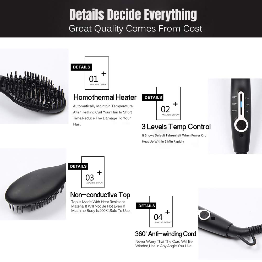 Mini Hair Thermal Straightening Brush - Image 4
